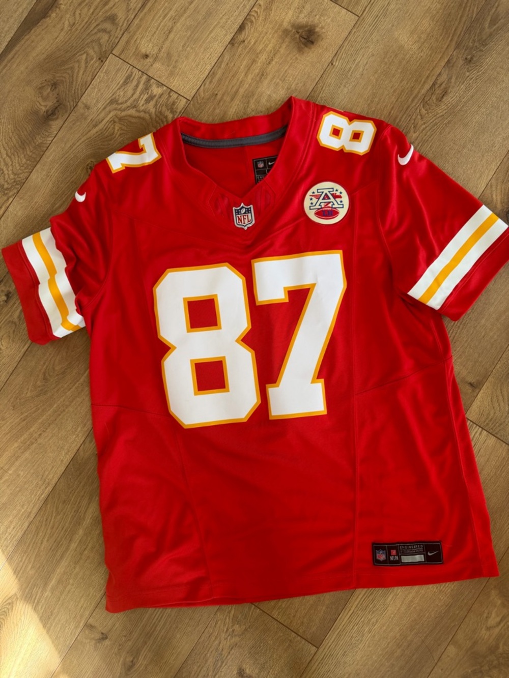 Nike Kansas City Chiefs #87 Travis Kelce Football Jersey